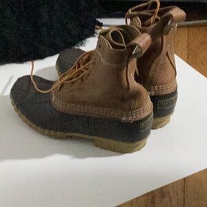 L.L. Bean Leather and Rubber Boots - Brown and Black